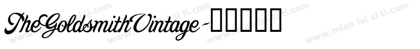 TheGoldsmithVintage字体转换