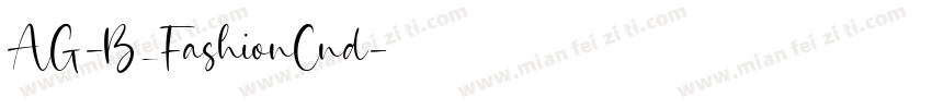 AG-B_FashionCnd字体转换