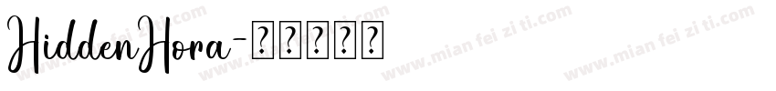 HiddenHora字体转换
