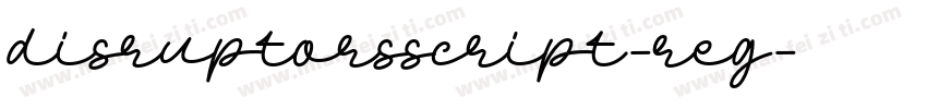 DisruptorsScript-Reg字体转换