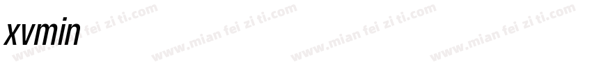 xvmin字体转换