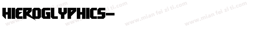 Hieroglyphics字体转换