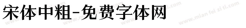 宋体中粗字体转换