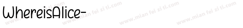 WhereisAlice字体转换