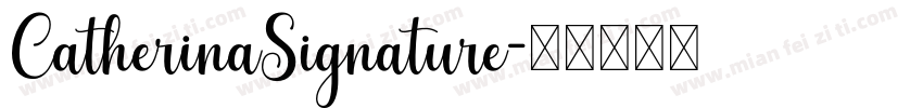 CatherinaSignature字体转换