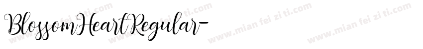 BlossomHeartRegular字体转换