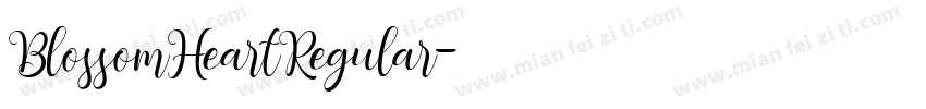 BlossomHeartRegular字体转换