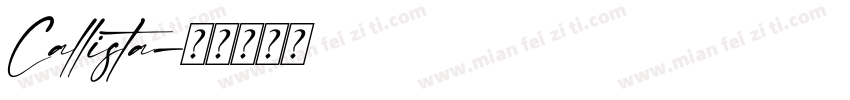 Callista字体转换