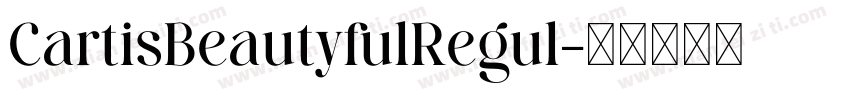 CartisBeautyfulRegul字体转换