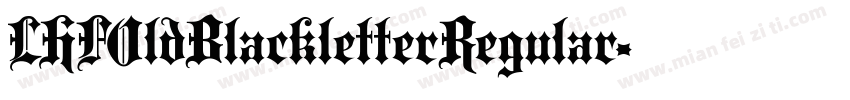 LHFOldBlackletterRegular字体转换