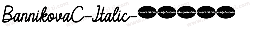 BannikovaC-Italic字体转换
