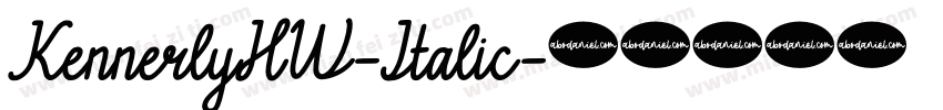 KennerlyHW-Italic字体转换
