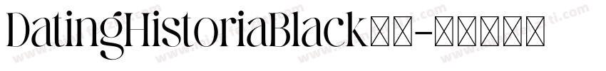 DatingHistoriaBlack字体字体转换