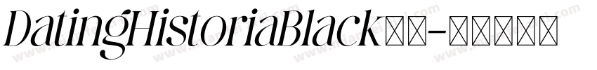 DatingHistoriaBlack字体字体转换