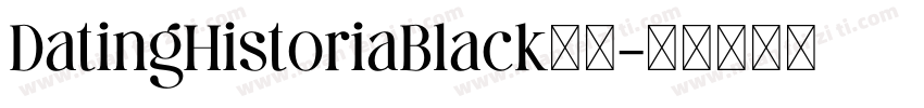 DatingHistoriaBlack字体字体转换