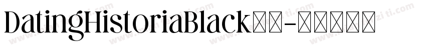 DatingHistoriaBlack字体字体转换