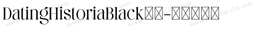 DatingHistoriaBlack字体字体转换