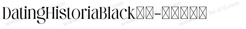 DatingHistoriaBlack字体字体转换