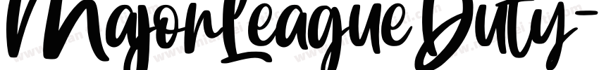 MajorLeagueDuty字体转换