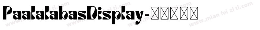 PaalalabasDisplay字体转换