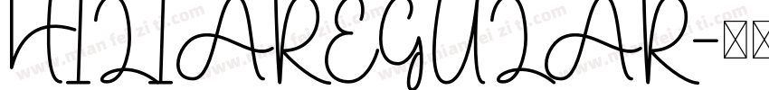 HILIAREGULAR字体转换