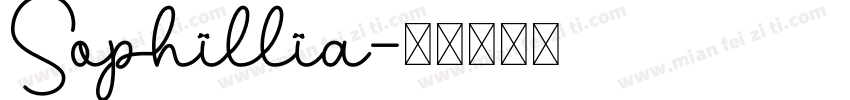 Sophillia字体转换