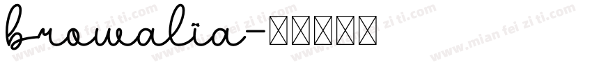 browalia字体转换