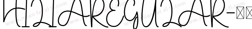HILIAREGULAR字体转换