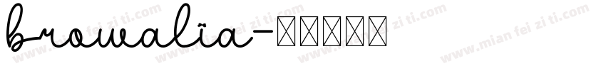 browalia字体转换