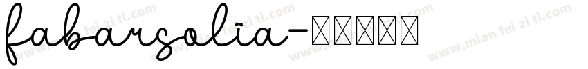 fabarsolia字体转换