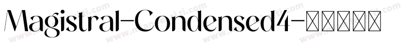 Magistral-Condensed4字体转换