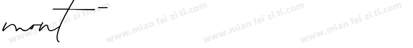 mont字体字体转换