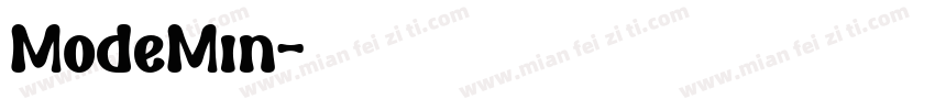 ModeMin字体转换