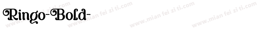 Ringo-Bold字体转换