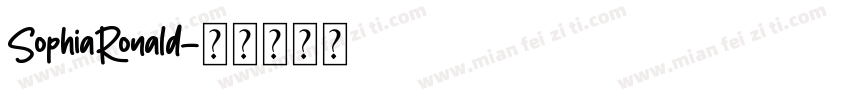 SophiaRonald字体转换