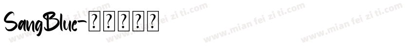 SangBlue字体转换