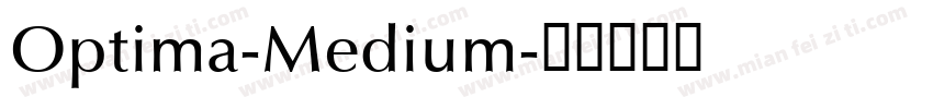 Optima-Medium字体转换