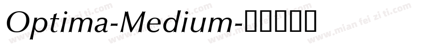Optima-Medium字体转换
