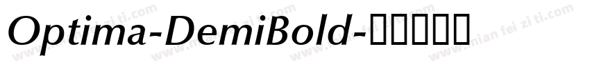 Optima-DemiBold字体转换
