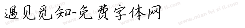 遇见觅知字体转换