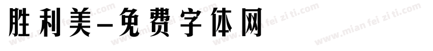 胜利美字体转换