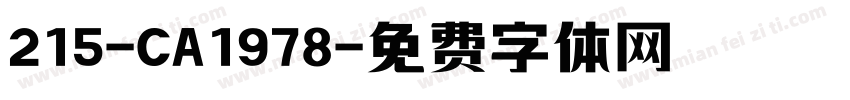 215-CA1978字体转换