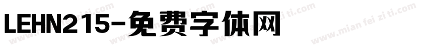 LEHN215字体转换