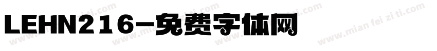 LEHN216字体转换