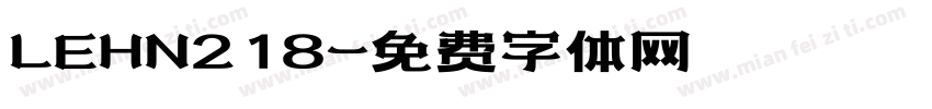 LEHN218字体转换