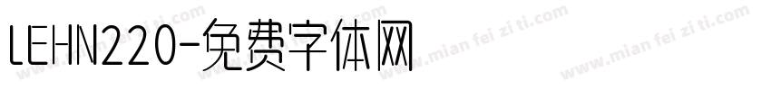 LEHN220字体转换