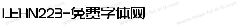 LEHN223字体转换