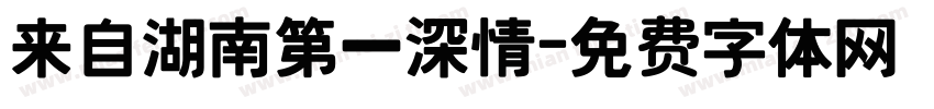 来自湖南第一深情字体转换
