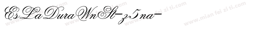 EsLaDuraWnSt-z5na字体转换