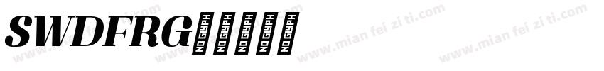 SWEDFRGO字体转换